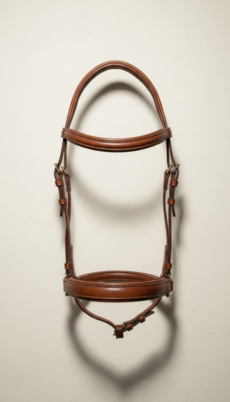 English bridle in top-grain leather